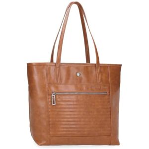 Pepe Jeans Biker laptoptas, 39,6 cm (15,6 inch), bruin, 34 x 32 x 14 cm, polyester met kunstlederen details van Joumma Bags, Bruin, Eén maat, draagtas Pepe Jeans Biker laptoptas, 39,6 cm (15,6 inch), bruin, 34 x 32 x 14 cm, polyester met kunstlederen details van Joumma Bags, Bruin, Eén maat, draagtas