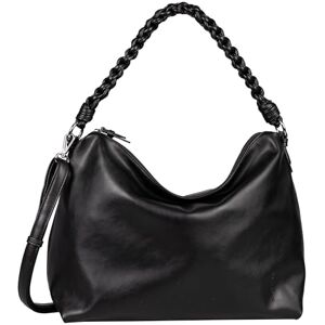 TOM TAILOR Dames Leah buidelzak, zwart, zwart, Medium TOM TAILOR Dames Leah buidelzak, zwart, zwart, Medium