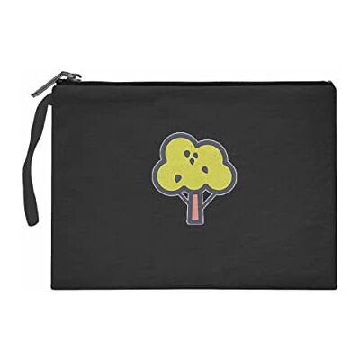 Bonateks Women's TRFCB101749 Clutches voor dames, zwart, zwart Bonateks Women's TRFCB101749 Clutches voor dames, zwart, zwart