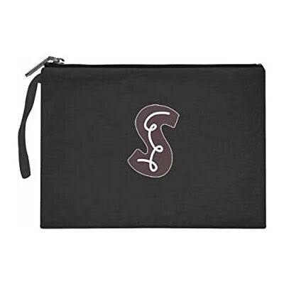 Bonateks Women's TRFCB101532 Clutches voor dames, zwart, zwart Bonateks Women's TRFCB101532 Clutches voor dames, zwart, zwart