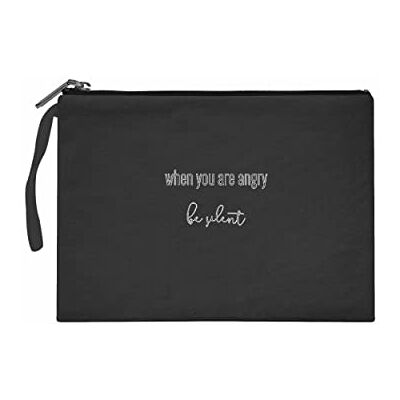 Bonateks Women's TRFCB102033 Clutches voor dames, zwart, zwart Bonateks Women's TRFCB102033 Clutches voor dames, zwart, zwart