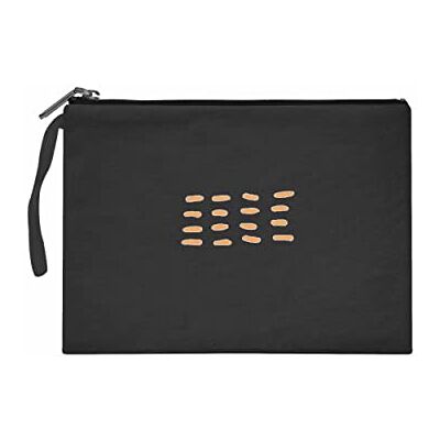 Bonateks Women's TRFCB101862 Clutches voor dames, zwart, zwart Bonateks Women's TRFCB101862 Clutches voor dames, zwart, zwart