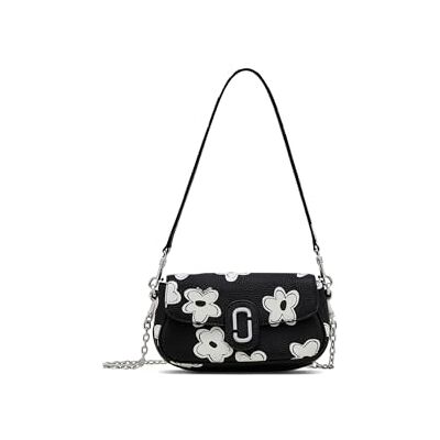 Marc Jacobs The Clover Shoulder Bag, damestas, zwart/wit Marc Jacobs The Clover Shoulder Bag, damestas, zwart/wit