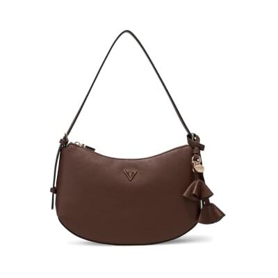 GUESS schoudertas Danielle Shoulder Bag Brown donkerbruin GUESS schoudertas Danielle Shoulder Bag Brown donkerbruin