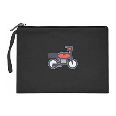 Bonateks Women's TRFCB101792 Clutches voor dames, zwart, zwart Bonateks Women's TRFCB101792 Clutches voor dames, zwart, zwart