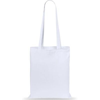 eBuyGB Shopping Tote schoudertas, 100% katoen, wit, 2,54 x 2,54 x 2,54 cm eBuyGB Shopping Tote schoudertas, 100% katoen, wit, 2,54 x 2,54 x 2,54 cm