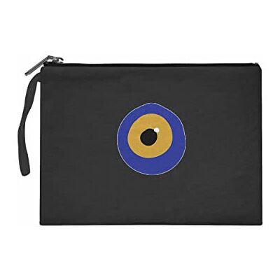 Bonateks Women's TRFCB101933 Clutches voor dames, zwart, zwart Bonateks Women's TRFCB101933 Clutches voor dames, zwart, zwart