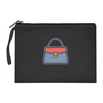 Bonateks Women's TRFCB101433 Clutches voor dames, zwart, zwart Bonateks Women's TRFCB101433 Clutches voor dames, zwart, zwart