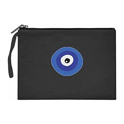 Bonateks Women's TRFCB101929 Clutches voor dames, zwart, zwart Bonateks Women's TRFCB101929 Clutches voor dames, zwart, zwart
