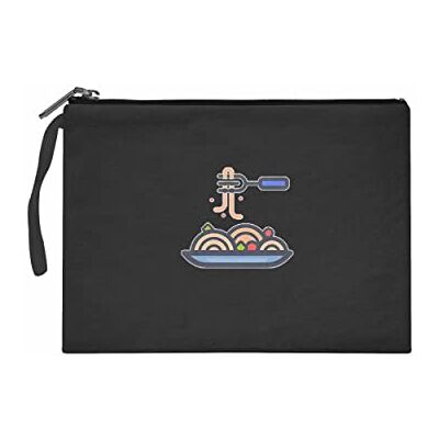 Bonateks Women's TRFCB101638 Clutches voor dames, zwart, zwart Bonateks Women's TRFCB101638 Clutches voor dames, zwart, zwart