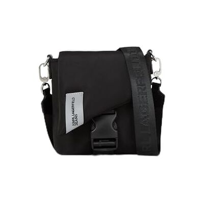 KARL LAGERFELD JEANS , Heren, Gevoerde Nylon Crossbody,Zwart, One size KARL LAGERFELD JEANS , Heren, Gevoerde Nylon Crossbody,Zwart, One size