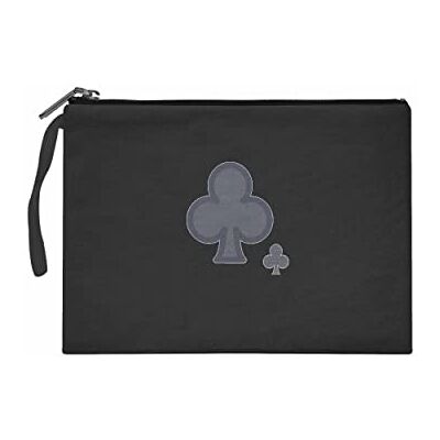 Bonateks Women's TRFCB101222 Clutches voor dames, zwart, zwart Bonateks Women's TRFCB101222 Clutches voor dames, zwart, zwart