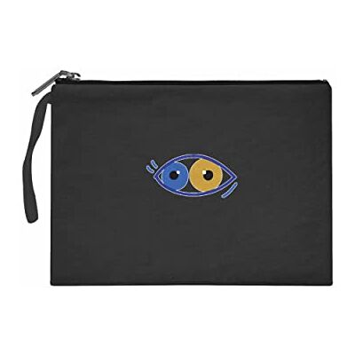 Bonateks Women's TRFCB101922 Clutches voor dames, zwart, zwart Bonateks Women's TRFCB101922 Clutches voor dames, zwart, zwart