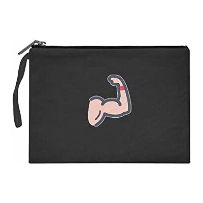 Bonateks Women's TRFCB101732 Clutches voor dames, zwart, zwart Bonateks Women's TRFCB101732 Clutches voor dames, zwart, zwart