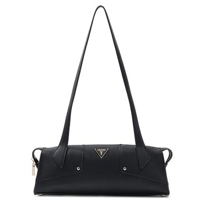 GUESS schoudertas Darcy Shoulder Satchel Bag Black zwart GUESS schoudertas Darcy Shoulder Satchel Bag Black zwart