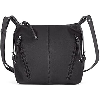 TOM TAILOR Caia schoudertas voor dames, crossbody bag, middelgroot, zwart, 26x12x26, 002594 TOM TAILOR Caia schoudertas voor dames, crossbody bag, middelgroot, zwart, 26x12x26, 002594