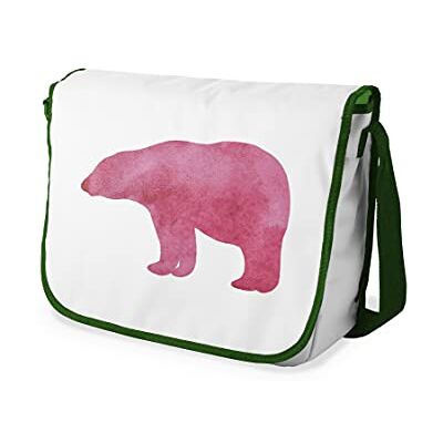 Bonamaison Digitaal bedrukte Messenger schooltas met kaki riem voor studenten, crossbody tas, koerierstas, schoudertas voor kinderen, meisjes, jongens, maat: 29x36 cm Bonamaison Digitaal bedrukte Messenger schooltas met kaki riem voor studenten, crossbody tas, koerierstas, schoudertas voor kinderen, meisjes, jongens, maat: 29x36 cm
