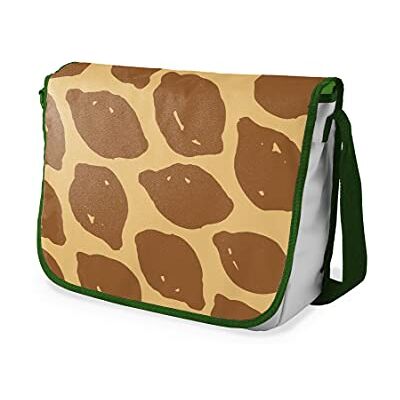 Bonamaison Digitaal bedrukte Messenger schooltas met kaki riem voor studenten, crossbody tas, koerierstas, schoudertas voor kinderen, meisjes, jongens, maat: 29x36 cm Bonamaison Digitaal bedrukte Messenger schooltas met kaki riem voor studenten, crossbody tas, koerierstas, schoudertas voor kinderen, meisjes, jongens, maat: 29x36 cm