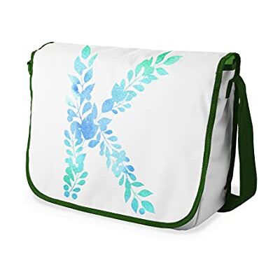 Bonamaison Digitaal bedrukte Messenger schooltas met kaki riem voor studenten, crossbody tas, koerierstas, schoudertas voor kinderen, meisjes, jongens, maat: 29x36 cm Bonamaison Digitaal bedrukte Messenger schooltas met kaki riem voor studenten, crossbody tas, koerierstas, schoudertas voor kinderen, meisjes, jongens, maat: 29x36 cm