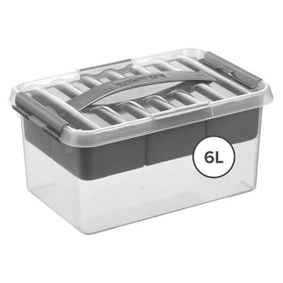 SUNWARE perfectly organised Sunware Q-line Schoenpoetsdoos met Inzet 6L – 30x20x14,5cm – Metaal Zwart – Compacte Schoenverzorgingsbox SUNWARE perfectly organised Sunware Q-line Schoenpoetsdoos met Inzet 6L – 30x20x14,5cm – Metaal Zwart – Compacte Schoenverzorgingsbox