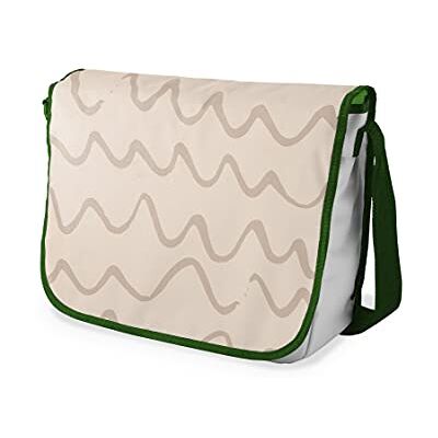 Bonamaison Digitaal bedrukte Messenger schooltas met kaki riem voor studenten, crossbody tas, koerierstas, schoudertas voor kinderen, meisjes, jongens, maat: 29x36 cm Bonamaison Digitaal bedrukte Messenger schooltas met kaki riem voor studenten, crossbody tas, koerierstas, schoudertas voor kinderen, meisjes, jongens, maat: 29x36 cm
