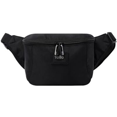 Totto Urbana Trick heuptas zwart met verstelbare riem en ritssluiting voor een goede pasvorm, Zwart, S, urbane heuptas Totto Urbana Trick heuptas zwart met verstelbare riem en ritssluiting voor een goede pasvorm, Zwart, S, urbane heuptas