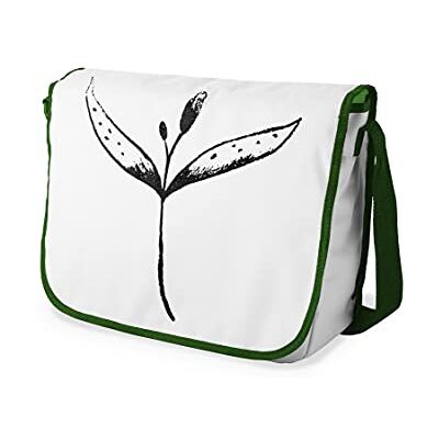 Bonamaison Digitaal bedrukte Messenger schooltas met kaki riem voor meisjes en jongens, boodschappentassen voor scholieren, schoudertassen, grootte: 29x36 cm Bonamaison Digitaal bedrukte Messenger schooltas met kaki riem voor meisjes en jongens, boodschappentassen voor scholieren, schoudertassen, grootte: 29x36 cm