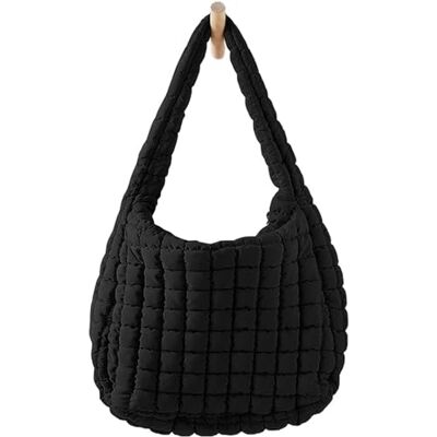 Aiyify Puffer Bag Puffer Tote Bag Gewatteerde Tote Bag Puffy Tote Bag Puffer Crossbody Tas Gewatteerde Crossbody Tassen voor Vrouwen, Zwart, X-Large Aiyify Puffer Bag Puffer Tote Bag Gewatteerde Tote Bag Puffy Tote Bag Puffer Crossbody Tas Gewatteerde Crossbody Tassen voor Vrouwen, Zwart, X-Large