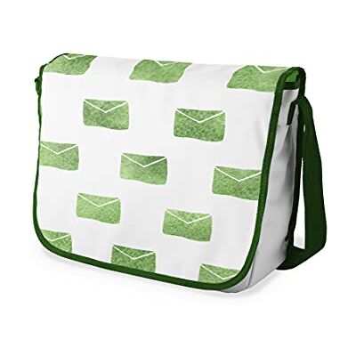 Bonamaison Digitaal bedrukte Messenger schooltas met kaki riem voor studenten, crossbody tas, koerierstas, schoudertas voor kinderen, meisjes, jongens, maat: 29x36 cm Bonamaison Digitaal bedrukte Messenger schooltas met kaki riem voor studenten, crossbody tas, koerierstas, schoudertas voor kinderen, meisjes, jongens, maat: 29x36 cm