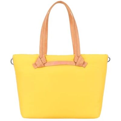 Fritzi aus Preussen Fritzi Cloud Shopper Happy Sunset Shopper ultralichte vegan nylon dames shopper handtas met ritssluiting binnenvakken en steekvak voor dagelijks gebruik stad werk 29,5 x 37 x 13 cm, Geel Fritzi aus Preussen Fritzi Cloud Shopper Happy Sunset Shopper ultralichte vegan nylon dames shopper handtas met ritssluiting binnenvakken en steekvak voor dagelijks gebruik stad werk 29,5 x 37 x 13 cm, Geel