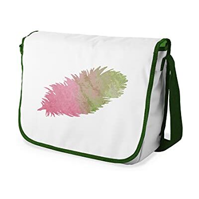 Bonamaison Digitaal bedrukte Messenger schooltas met kaki riem voor meisjes en jongens, boodschappentassen voor scholieren, schoudertassen, grootte: 29x36 cm Bonamaison Digitaal bedrukte Messenger schooltas met kaki riem voor meisjes en jongens, boodschappentassen voor scholieren, schoudertassen, grootte: 29x36 cm