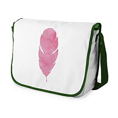 Bonamaison Digitaal bedrukte Messenger schooltas met kaki riem voor studenten, crossbody tas, koerierstas, schoudertas voor kinderen, meisjes, jongens, maat: 29x36 cm Bonamaison Digitaal bedrukte Messenger schooltas met kaki riem voor studenten, crossbody tas, koerierstas, schoudertas voor kinderen, meisjes, jongens, maat: 29x36 cm