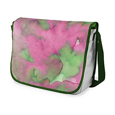 Bonamaison Digitaal bedrukte Messenger schooltas met kaki riem voor studenten, crossbody tas, koerierstas, schoudertas voor kinderen, meisjes, jongens, maat: 29x36 cm Bonamaison Digitaal bedrukte Messenger schooltas met kaki riem voor studenten, crossbody tas, koerierstas, schoudertas voor kinderen, meisjes, jongens, maat: 29x36 cm