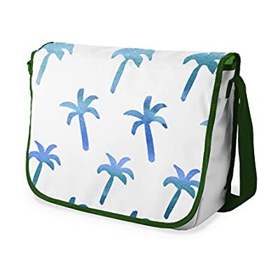 Bonamaison Digitaal bedrukte Messenger schooltas met kaki riem voor studenten, crossbody tas, koerierstas, schoudertas voor kinderen, meisjes, jongens, maat: 29x36 cm Bonamaison Digitaal bedrukte Messenger schooltas met kaki riem voor studenten, crossbody tas, koerierstas, schoudertas voor kinderen, meisjes, jongens, maat: 29x36 cm