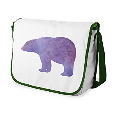 Bonamaison Digitaal bedrukte Messenger schooltas met kaki riem voor studenten, crossbody tas, koerierstas, schoudertas voor kinderen, meisjes, jongens, maat: 29x36 cm Bonamaison Digitaal bedrukte Messenger schooltas met kaki riem voor studenten, crossbody tas, koerierstas, schoudertas voor kinderen, meisjes, jongens, maat: 29x36 cm