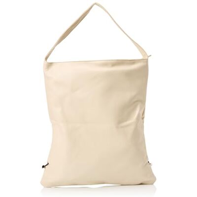 FELIPA Dames vierkante emmer handtas clutch, wolwit, wolwit, Eén Maat FELIPA Dames vierkante emmer handtas clutch, wolwit, wolwit, Eén Maat