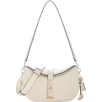 GUESS schoudertas Brooke Shoulder Bag Cream White crème GUESS schoudertas Brooke Shoulder Bag Cream White crème