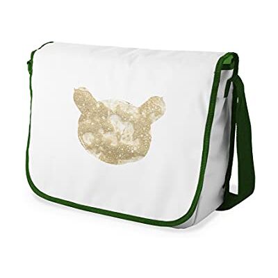 Bonamaison Digitaal bedrukte Messenger schooltas met kaki riem voor studenten, crossbody tas, koerierstas, schoudertas voor kinderen, meisjes, jongens, maat: 29x36 cm Bonamaison Digitaal bedrukte Messenger schooltas met kaki riem voor studenten, crossbody tas, koerierstas, schoudertas voor kinderen, meisjes, jongens, maat: 29x36 cm