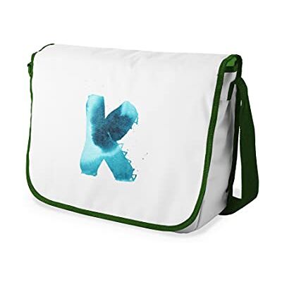 Bonamaison Digitaal bedrukte Messenger schooltas met kaki riem voor meisjes en jongens, boodschappentassen voor scholieren, schoudertassen, grootte: 29x36 cm Bonamaison Digitaal bedrukte Messenger schooltas met kaki riem voor meisjes en jongens, boodschappentassen voor scholieren, schoudertassen, grootte: 29x36 cm