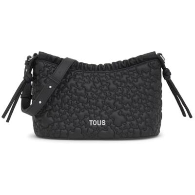 TOUS Puffy Bear middelgrote schoudertas voor dames, zwart TOUS Puffy Bear middelgrote schoudertas voor dames, zwart