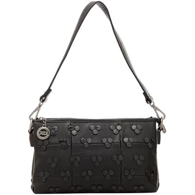 NAEMI Dames handtas tas clutch, zwart, zwart, Eén Maat NAEMI Dames handtas tas clutch, zwart, zwart, Eén Maat