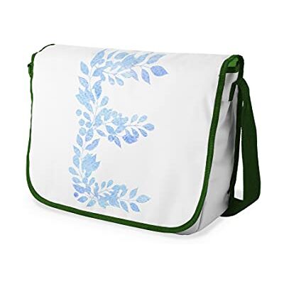 Bonamaison Digitaal bedrukte Messenger schooltas met kaki riem voor studenten, crossbody tas, koerierstas, schoudertas voor kinderen, meisjes, jongens, maat: 29x36 cm Bonamaison Digitaal bedrukte Messenger schooltas met kaki riem voor studenten, crossbody tas, koerierstas, schoudertas voor kinderen, meisjes, jongens, maat: 29x36 cm