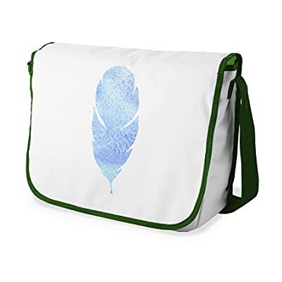 Bonamaison Digitaal bedrukte Messenger schooltas met kaki riem voor studenten, crossbody tas, koerierstas, schoudertas voor kinderen, meisjes, jongens, maat: 29x36 cm Bonamaison Digitaal bedrukte Messenger schooltas met kaki riem voor studenten, crossbody tas, koerierstas, schoudertas voor kinderen, meisjes, jongens, maat: 29x36 cm