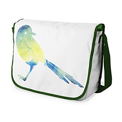 Bonamaison Digitaal bedrukte Messenger schooltas met kaki riem voor studenten, crossbody tas, koerierstas, schoudertas voor kinderen, meisjes, jongens, maat: 29x36 cm Bonamaison Digitaal bedrukte Messenger schooltas met kaki riem voor studenten, crossbody tas, koerierstas, schoudertas voor kinderen, meisjes, jongens, maat: 29x36 cm