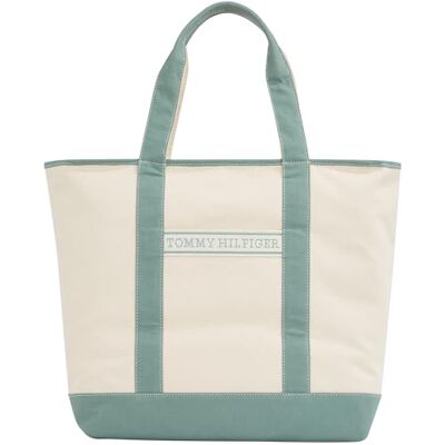 Tommy Hilfiger Th Summer Canvas Tote Aw0aw17421 Tote Tommy Hilfiger Th Summer Canvas Tote Aw0aw17421 Tote