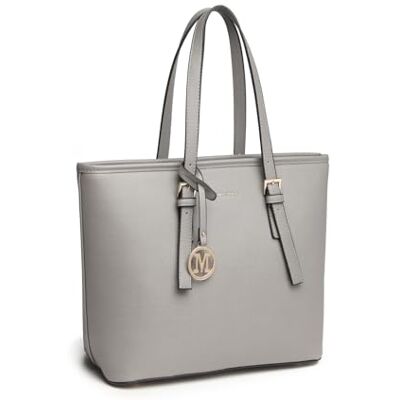 Miss Lulu Handtas voor dames, hengseltas, shopper, schoudertas, grote capaciteit met verstelbare riem, voor kantoor, school en dagelijks gebruik Miss Lulu Handtas voor dames, hengseltas, shopper, schoudertas, grote capaciteit met verstelbare riem, voor kantoor, school en dagelijks gebruik