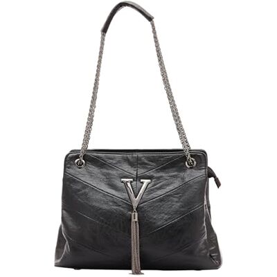 FELIPA Dames handtas tas clutch, zwart, Eén Maat FELIPA Dames handtas tas clutch, zwart, Eén Maat