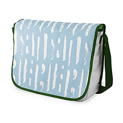 Bonamaison Digitaal bedrukte Messenger schooltas met kaki riem voor studenten, crossbody tas, koerierstas, schoudertas voor kinderen, meisjes, jongens, maat: 29x36 cm Bonamaison Digitaal bedrukte Messenger schooltas met kaki riem voor studenten, crossbody tas, koerierstas, schoudertas voor kinderen, meisjes, jongens, maat: 29x36 cm