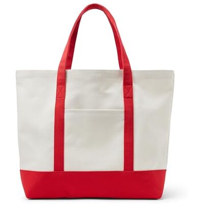 Amazon Essentials Aeua82050 Grote zware canvas strandtas Amazon Essentials Aeua82050 Grote zware canvas strandtas