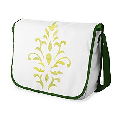 Bonamaison Digitaal bedrukte Messenger schooltas met kaki riem voor meisjes en jongens, boodschappentassen voor scholieren, schoudertassen, grootte: 29x36 cm Bonamaison Digitaal bedrukte Messenger schooltas met kaki riem voor meisjes en jongens, boodschappentassen voor scholieren, schoudertassen, grootte: 29x36 cm